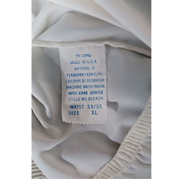 Vintage Ivory Floral Lace Trim Romantic Fairy Core Maxi Half Slip Sz Large - Picture 3 of 5